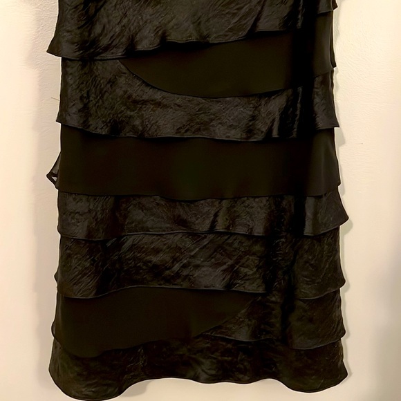 Black Tiered Cocktail Dress by S L Fashions - Picture 3 of 7